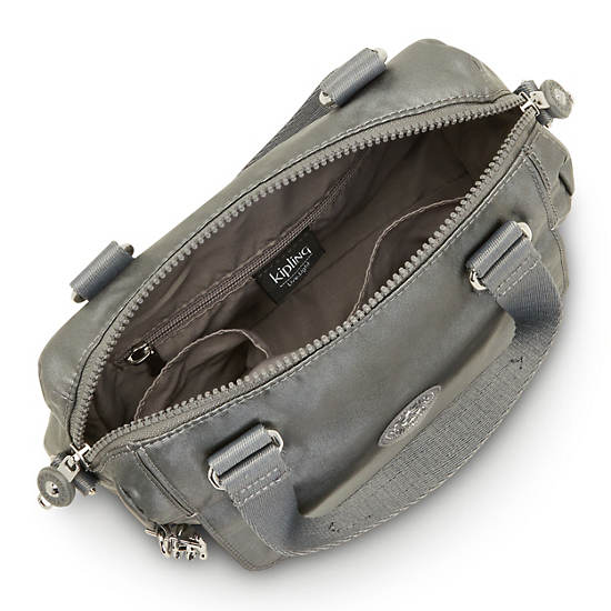 Kipling Zeva Metallic Handbag Handbag Moon Grey Metallic | AU 1290IL